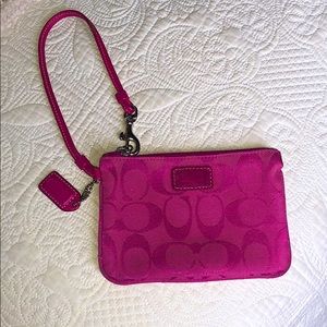 Pink Coach Clutch